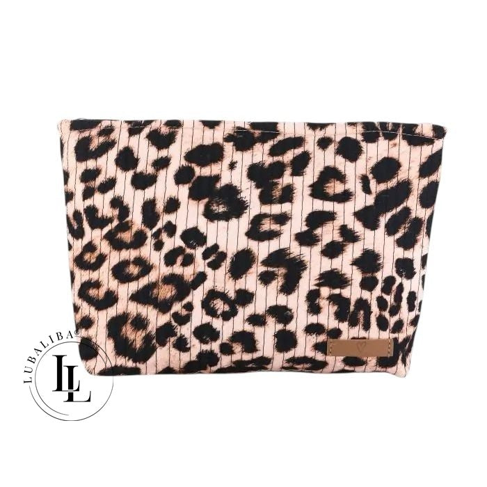 Kulturtasche Clutch - Leopard Style